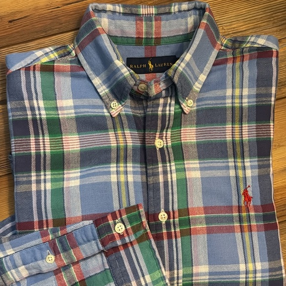 Ralph Lauren plaid button down size small - Picture 3 of 5